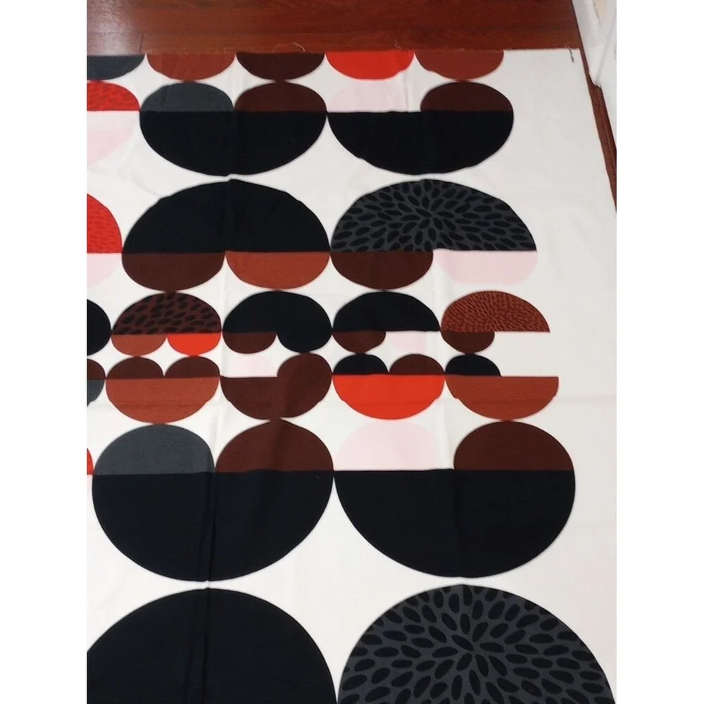 IKEA Anna Salander Abstract Hearts Fabric - 2 Yards